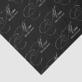 Papier Mousseline Merci de calligraphie Black Merci Beaucoup (Détail)