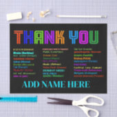 Papier Mousseline Merci en 30 langues Appréciation (Artisanat)