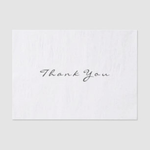 Papier Mousseline Merci Favor Nuptiale Noir Blanc Mariage