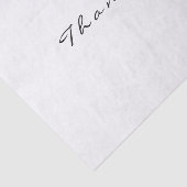 Papier Mousseline Merci Favor Nuptiale Noir Blanc Mariage (Détail)