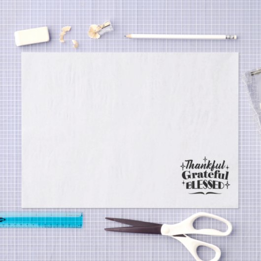 Papier Mousseline Merci, Gratuit, Béni Étincelant Thanksgiving (Artisanat)