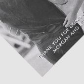 Papier Mousseline Merci Message Mariage Photo papier Tissu (Détail)