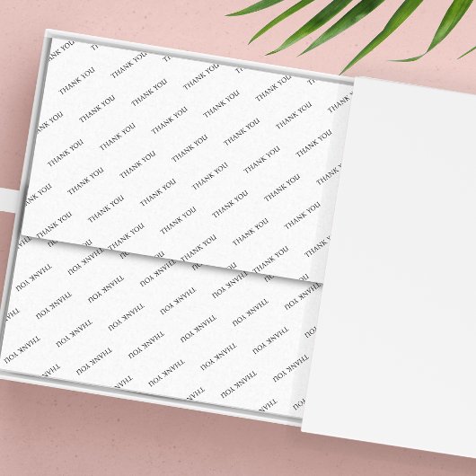 Papier Mousseline Merci personnalisé