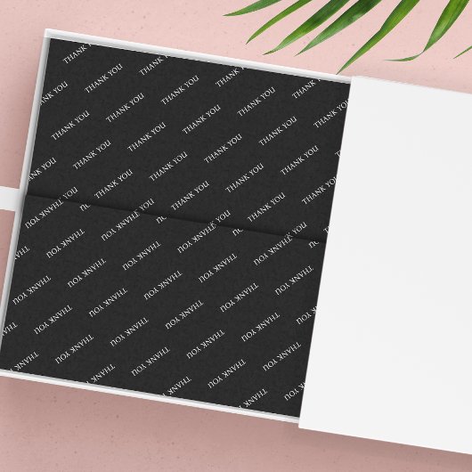 Papier Mousseline Merci personnalisé