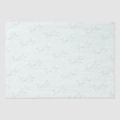 Papier Mousseline Merci Texte Entreprise Tissu papier Mint (Recto)