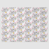 Papier Mousseline Merci- Typographie moderne & accents floraux (Recto)