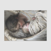Papier Mousseline Mère Ange avec ailes de bébé découpage (Recto)