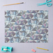 Papier Mousseline Mère de Pearl Texture de luxe motif géométrique (Artisanat)