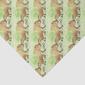 Papier Mousseline Mère et bébé Capybara (Détail)