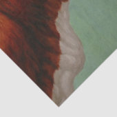 Papier Mousseline Mère Guernesey Vache et Mignonne Veau (Détail)