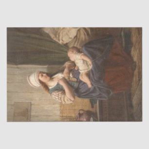 Papier Mousseline Mère tenant son enfant (par Rudolf Jordan)