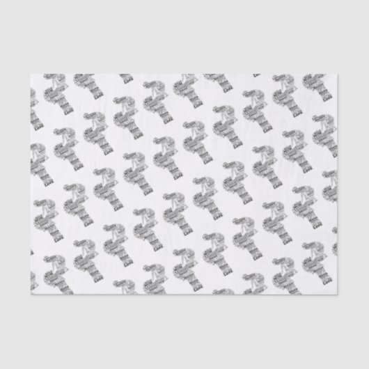 Papier Mousseline Mère Word Art (Recto)