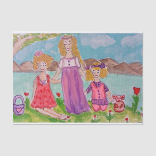 Papier Mousseline mères et filles (Recto)