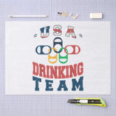 Papier Mousseline Merica Funny USA Drick Team Patriotic USA Ameri (Artisanat)