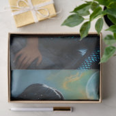 Papier Mousseline Mermaid and the Full Moon Tissue Paper (Cadeau)