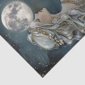 PAPIER MOUSSELINE MERMAID BY MOONLIGHT DECOUPAPAGE TISSUE PAPIER (Détail)