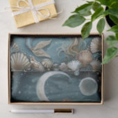 PAPIER MOUSSELINE MERMAID BY MOONLIGHT DECOUPAPAGE TISSUE PAPIER (Cadeau)