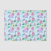 Papier Mousseline Mermaid Celebrating Christmas With Friends (Recto)