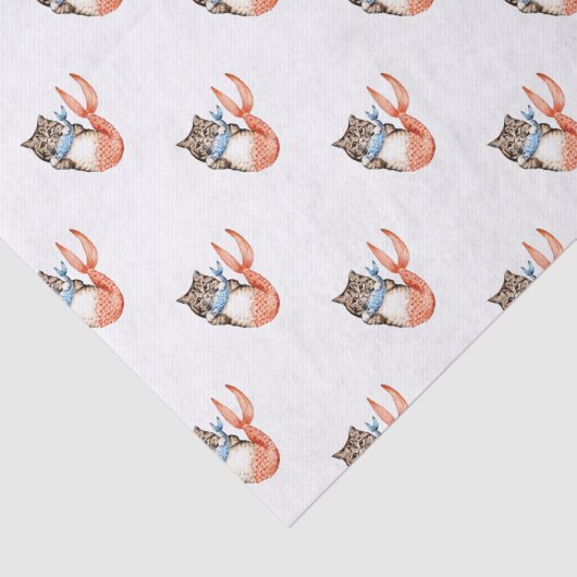 Papier Mousseline Mermaid Chat Purmaid (Détail)
