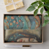 PAPIER MOUSSELINE MERMAID COLORÉ DANS LA DÉCOUPAGE MÉDIA (Cadeau)