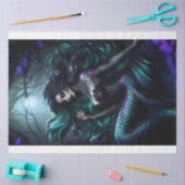 Papier Mousseline Mermaid Dark (Artisanat)