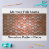 Papier Mousseline Mermaid Decoupage Saumon Arrière - plan transparen (Artisanat)