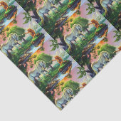 Papier Mousseline mermaid et unicorne (Détail)