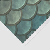Papier Mousseline Mermaid Fish Scales Découpage Arrière - plan Aqua (Détail)