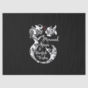 Papier Mousseline Mermaid Kisses Starfish Wishes Mandala Mermai Swim