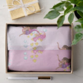 Papier Mousseline Mermaid Mignonne Bubbles Papier d'enveloppement de (Cadeau)