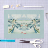 Papier Mousseline Mermaid Riding Serpent de mer Thunder_Cove   (Artisanat)