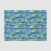 Papier Mousseline Mermaid Splash Seamless Motif (Recto)