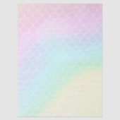 Papier Mousseline Mermaid Tail Teal Pink Girly Birthday (Recto)