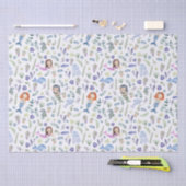 Papier Mousseline Mermaids magiques Aquarelle moderne (Artisanat)