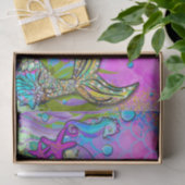 Papier Mousseline Mermaids & Sea Shells sous la mer Anniversaire (Cadeau)