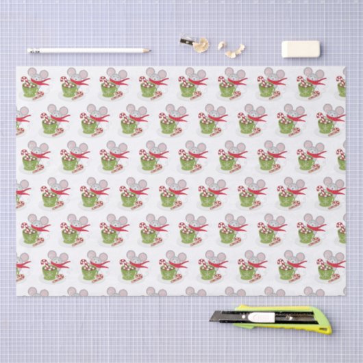 Papier Mousseline Merry Chris Mouse (Artisanat)