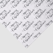 Papier Mousseline Merry Christmas | Handwritten Script Elegant (Détail)
