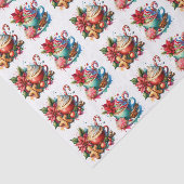 Papier Mousseline Merry Christmas Hot Cocoa and Cookies (Détail)