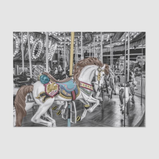 Papier Mousseline Merry Go Round Carousel (Recto)