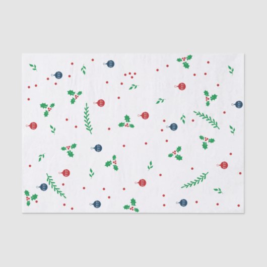 Papier Mousseline Merry Mistletoe (Recto)