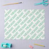 Papier Mousseline MERRY Modern Text Christmas Holiday Fun (Artisanat)