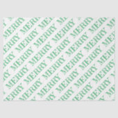 Papier Mousseline MERRY Modern Text Christmas Holiday Fun (Recto)