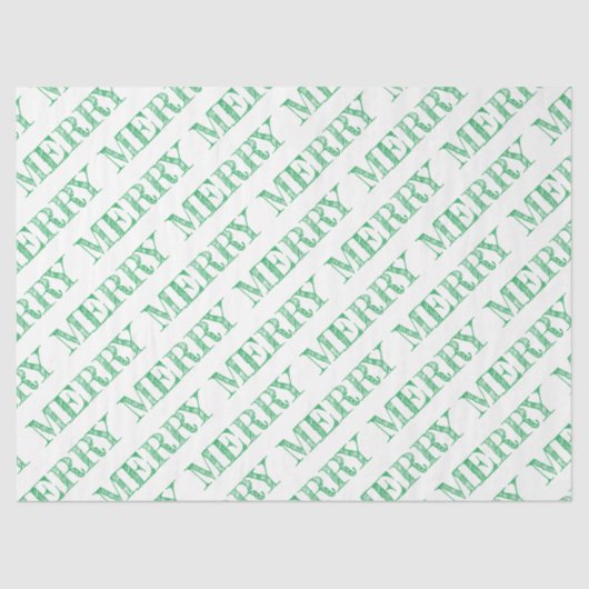 Papier Mousseline MERRY Modern Text Christmas Holiday Fun (Recto)