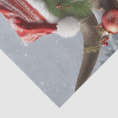 Papier Mousseline Merry Moo-mas : Vache habillée pour le Découpage d (Détail)