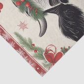 Papier Mousseline Merry Moo-mas : Vache habillée pour le Découpage d (Détail)