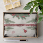 Papier Mousseline Merry Moo-mas : Vache habillée pour le Découpage d (Cadeau)