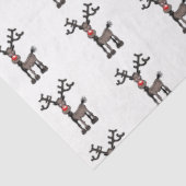 Papier Mousseline Merry Stressmas with Rudolph (Détail)