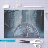 Papier Mousseline Merveilleuse fée de glace dans la nuit (Artisanat)