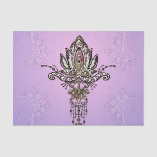 Papier Mousseline Merveilleux lotus (Recto)