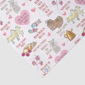 Papier Mousseline Mes Choses préférées Cosy Noël Illustré main (Détail)